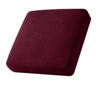 SYLC Copriseduta Divano Antiscivolo, Elasticizzato Copricuscino in Jacquard, copridivano per Carovana Protezione Fodera per Cuscino (Wine red,Universal Cushion)