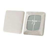 SYLC Copriseduta Divano con Cravatte, Elasticizzato Copricuscino in velluto, Antiscivolo copridivano per Carovana Protezione Fodera per Cuscino (Ivory,2 Seater)