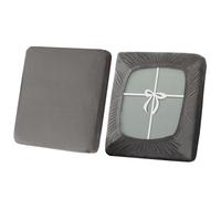 SYLC Copriseduta Divano con Cravatte, Elasticizzato Copricuscino in velluto, Antiscivolo copridivano per Carovana Protezione Fodera per Cuscino (Gray,2 Seater)