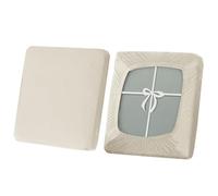 SYLC Copriseduta Divano con Cravatte, Elasticizzato Copricuscino in velluto, Antiscivolo copridivano per Carovana Protezione Fodera per Cuscino (New ivory,Large 1 seater)