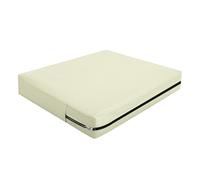 SYLC Fodere Per Cuscini Da Esterno Con Cerniera, Copricuscini Esterno Impermeabili, Copri Divano Sedile Giardino Pallet Caravan Camper (Beige,65×65×10cm)