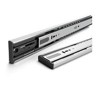 SYLJ Corridore per Cassetti con Estensione Completa, Guide con Chiusura Automatica E Ammortizzata, capacità di Carico di 45 Kg/100 Libbre, Montaggio Laterale, 1 Paio (Misurare : 10in(25cm))