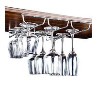 SYLJ Supporto Porta Bicchieri Vino, Portabicchieri Supporto, Porta calici sottopensile, Appeso Supporto per Calice, Acciaio Inox, Lunghezza: 18-60 cm (Size : 24x33.5cm(9.4x13.2in))