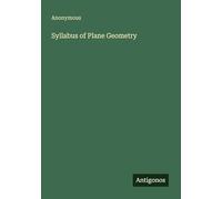 Syllabus of Plane Geometry