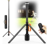 SYLSTAR Faro LED Ricaricabile con Telecomando e Treppiede Telescopico (2,65 m), 3000LM Ultra Luminoso Faretto a Batteria, 3CCT Regolabile, Faro da Cantiere per Officine Sport Campeggio Emergenze
