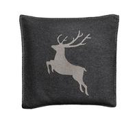 Sylt, Fodera per Cuscino Cervo, Color Antracite, 50 x 50 cm