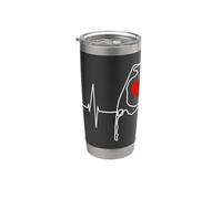 Sylt Skyline Battito del Cuore Mare Nord Germania Amo Sylt Bicchiere termico in acciaio inox doppia parete