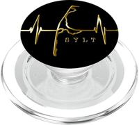 Sylt Skyline Battito del Cuore Mare Nord Germania Amo Sylt PopSockets PopGrip per MagSafe
