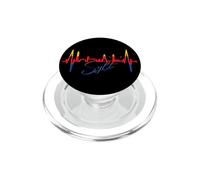 Sylt Skyline Battito del Cuore Mare Nord Germania Amo Sylt PopSockets PopGrip per MagSafe