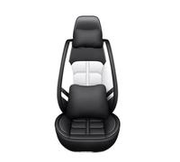 SYLTER Copri Sedili Auto Coprisedili Coprisedile Per Auto In Pelle Per Modelli Universali Per Tutte Le Stagioni Da 5 Passeggeri, Compatibile Con La Maggior Parte Dei Coprisedili Per(White pillow)