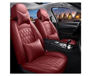 SYLTER Copri Sedili Auto Coprisedili Coprisedile Per Auto Per Dodge Per Challenger Per Avenger Per Caravan Per Grand Per Durango Per Journey Per Viper Accessori(Luxury Lafite Red)