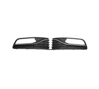 SYLTER Griglia Paraurti Auto Paraurti Anteriore Lampada Luce di Nebbia Griglia Cromata per VW per Polo Hatchback 2014-2018 Barra Anteriore Griglia di Copertura Griglia Anteriore Dell'Auto(A Pair)