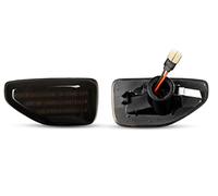 SYLTER Led Indicatori Direzione 2Pcs Dynamic Amber LED Indicatore Di Direzione Per Dacia Per Sandero Per Stepway MK2 Per Logan MVC Per Duster Car Styling Ripetitore(Smoke LENS)