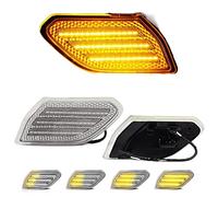 SYLTER Led Indicatori Direzione 2x Dinamico Ambra Anteriore LED Indicatore Laterale Segnale Girata Luci Per Jeep Per Gladiatore JT 2020-2021 Per Wrangler JL 2018-2021 Car Styling(Clear LENS)