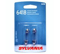 Sylvania Basic 6418 36mm 5W Due Lampadine Targa Luce Ricambio Azione Lampada