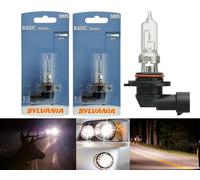 Sylvania Basic 9005 HB3 65W Due Lampadine Testa Luce Alto Beam Ricambio Alogena