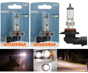 Sylvania Basic H10 9145 45W Due Lampadine Nebbia Luce Ricambio Stock Per Pallini