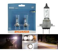 Sylvania Basic H7 55W Due Lampadine Testa Luce Basso Fascio Ricambio Spina Gioco