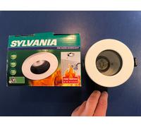 SYLVANIA Fir Downlight 240V Alogeno Incasso IP65 94mm 1 Luce Bianco
