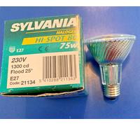 Sylvania Lampada Alogena Hi-Spot 80 230V 75W E27 25° 1300CD Dimmerabile [EEK: G]