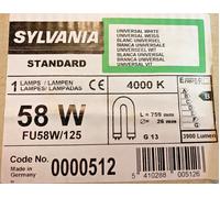 SYLVANIA Lampada Fluorescente L-58W/125 Forma-U Lungo 759mm T8 Made Germania
