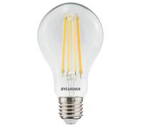 SYLVANIA Lampadina a LED, attacco E27, 1521 lumen, Homelight (2700 Kelvin), potenza 11 Watt, durata 15000h, diametro 64 mm, lunghezza 140 mm, pistone trasparente, confezione da 1