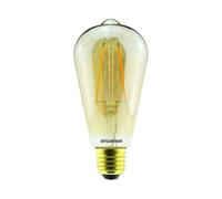 Sylvania, Lampadina LED a Filamento 4.5W 420lm Attacco E27 Forma ST64 Retrò, Oro