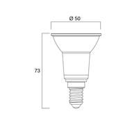 Sylvania lampadina LED a riflettore E14 4,5W PAR16 3.000K 36° 345lm Sylvania