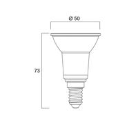 Sylvania Lampadina LED RETRO, PAR16, E14, 3,6 W, 830, 345 lm, 36° Sylvania