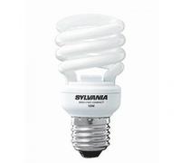 Sylvania - Lampadina spiralata a risparmio energetico, 15W (come 75W), attacco a vite, 6.000 ore di durata, accensione rapida, luce: bianco caldo