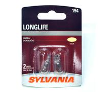 Sylvania LongLife 194 3.8W Due Lampadine Targa Etichetta Luce Ricambio Plug Play