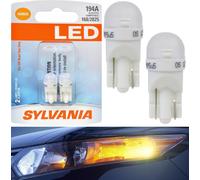 Sylvania Luce LED 194 T10 Ambra Arancione Due Lampadine Anteriore Side Marker