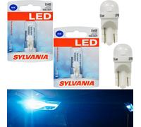 Sylvania Luce LED 194 T10 Blu 10000K Due Lampadine Targa Ricambio Orig. Effetto