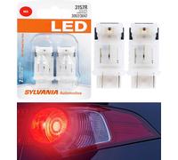 Sylvania Luce LED 3157 Rosso Due Lampadine Retro Giro Signal Ricambio Upgrade Di