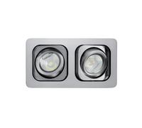 Sylvania Motto Tendenza LED Doppio 25° 2 X 7W Bianco Caldo Alluminio Incasso [EEK: G]