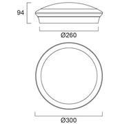 Sylvania plafoniera Start Surface, Ø 30 cm, CCT, Multipower Sylvania