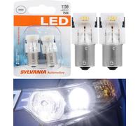Sylvania Premium Luce LED 1156 Bianco 6000K Due Lampadine Anteriore Giro Segnale