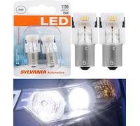 Sylvania Premium Luce LED 1156 Bianco 6000K Due Lampadine Diurne Corsa Lampada