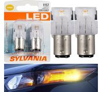 Sylvania Premium Luce LED 1157 Ambra Arancione Due Lampadine DRL Diurna Ricambio