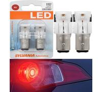 Sylvania Premium Luce LED 1157 Rosso Due Lampadine Retro Giro Segnale Ricambio