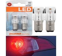 Sylvania Premium Luce LED 1157 Rosso Due Lampadine Retro Giro Segnale Ricambio