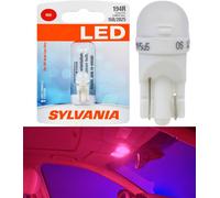 Sylvania Premium Luce LED 194 Rosso Uno Lampadina Interno Map Ricambio Azione OE
