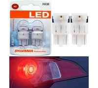 Sylvania Premium Luce LED 7443 Rosso Due Lampadine Freni Stop Coda Parcheggio