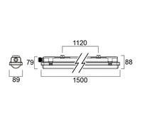 Sylvania Resisto 1500 a prova di umidità IP66 4.000K 55W Sylvania