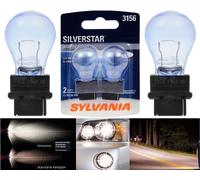 Sylvania SilverStar 3156 27W Due Lampadine Indietro Up Retromarcia Luce Ricambio