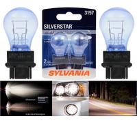 Sylvania SilverStar 3157 26.9/8.3W Due Lampadine Anteriore Turn Signal Ricambio