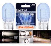 Sylvania SilverStar 7440 25W Due Lampadine Indietro Up Retromarcia Luce OE Per