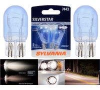 Sylvania SilverStar 7443 25/6W Due Lampadine DRL Diurna Luce Ricambio Per