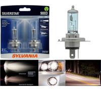 Sylvania Silverstar 9003 HB2 H4 60/55W Due Lampadine Faro Dual Fascio Ricambio