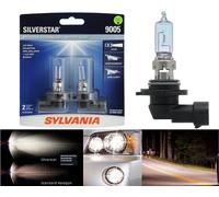 Sylvania Silverstar 9005 HB3 65W Due Lampadine Testa Luce Alto Fascio Sostituire
